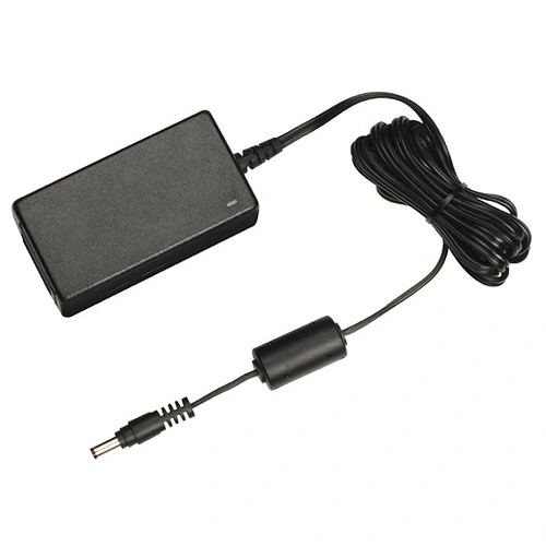 Black Box PS649-R3 autosensing external power supply front view showing 2.5mm barrel connector for power output to compatible KVM switches