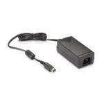 Black Box PS656 power supply front view with DC output connector for powering network equipment