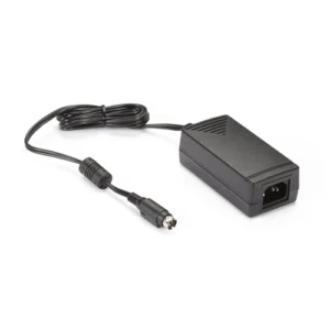 Black Box PS656 power supply front view with DC output connector for powering network equipment