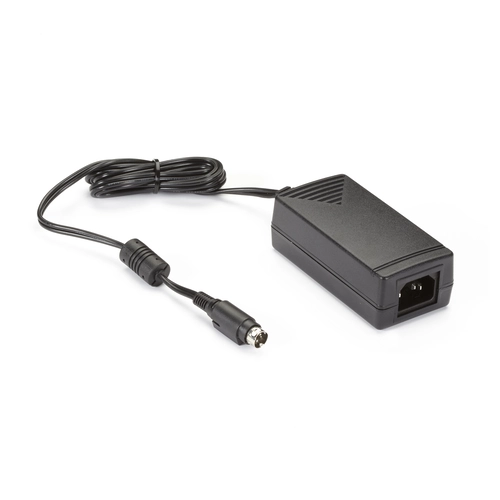 Black Box PS656 power supply front view with DC output connector for powering network equipment