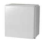 Black Box RM100A rackmount shelf front view with 1U height and ventilated steel construction for equipment mounting