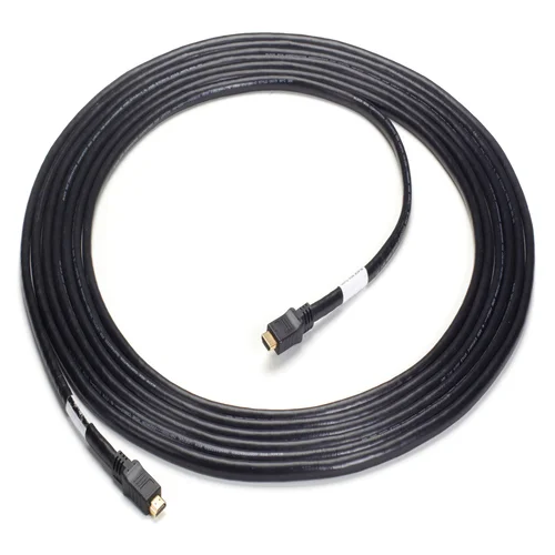 Black Box VCB-HDMI-010M HDMI cable front view with HDMI Type A connectors and 10-meter length