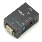 Black Box VG-DVI video converter front view with VGA input port and DVI output port for signal conversion
