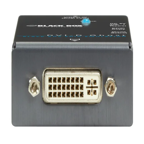Black Box VG-DVI video converter side view showing compact enclosure for desktop deployment