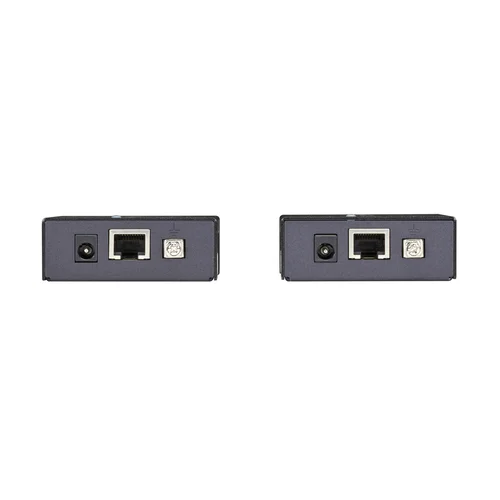 Black Box VX-HDMI-TP-70M HDMI extender back view with RJ45 CATx link interface and power input