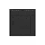 Extreme Networks 55TR3DQ-B back panel view with OPS slot, power input, USB-B touch port, and VESA 400×400 pattern.