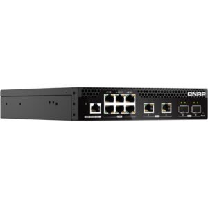QNAP QSW-M2106R-2S2T-US Rackmount Managed Switch with SFP and Copper Ports