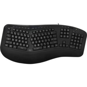 Adesso AKB-150EB Color Illuminated Ergonomic Keyboard-Cable