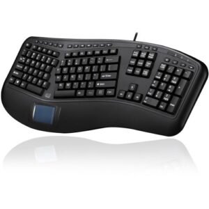 Adesso AKB-450UB Tru-Form Ergonomic Touchpad Keyboard-Cable