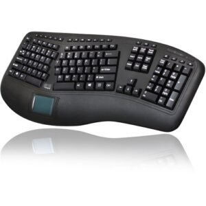 Adesso WKB-4500UB 2.4GHz Wireless Ergonomic Touchpad Keyboard